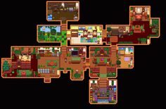 #stardewvalley#farmhouse House Layout Stardew Valley, Stardew Valley Farmhouse Layout, Stardew Farmhouse Interior, Stardew Valley Dining Room, Stardew Valley Farmhouse Interior, Stardew Valley House Design, Stardew Valley Interior, Stardew Valley Interior Design