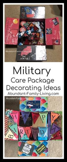 Box Decorating Ideas, Care Package Decorating, Valentines Day Care Package, Christmas Care Package, Sympathy Gift Baskets, Missionary Care Packages, Halloween Care Packages