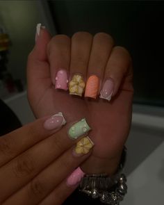 Overlay Nails, Long Square Acrylic Nails, Bling Acrylic Nails, Short Acrylic Nails Designs