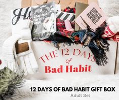 PUNCH BOX ADVENT CALENDAR 12 DAYS | SHIPS December 16th - BAD HABIT BOUTIQUE 12 Days Of Christmas Calendar, Jewelry Headband, Festive Packaging, Christmas Boutique, Dec 1st, Holiday Graphic Tees, The 12 Days Of Christmas, Christmas Experiences, Interactive Experience