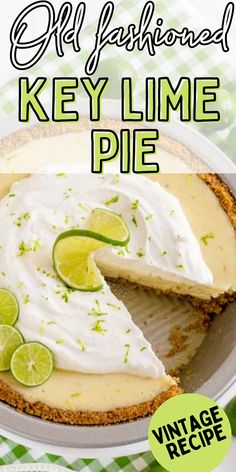 key lime pie with text overlay that reads diy lemonade key lime pie