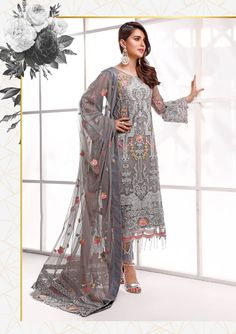 Pakistani Traditional, Pakistani Designer Clothes, Pakistani Party Wear, Eid Outfits, Raw Silk Fabric, Salwar Dress, Organza Sleeves, Chiffon Collection, Pakistani Salwar Kameez