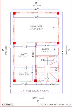 the floor plan for a two story house