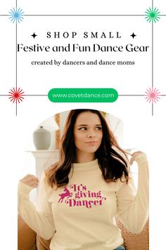 Long sleeve festive dance tee Dance Gear, Dance Teacher Gifts, Clever Gift, Dance Cover, Tap Dance