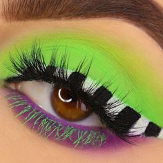 @andeedoll uses our Liquid Eyeliner Collection in 'Matte Black' for this Beetlejuice inspired eye makeup! Beetlejuice Eye Makeup, Eyeliner Collection, Beetlejuice Makeup, Beetlejuice Halloween