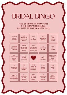 Brid Shower Games, Bridal Bachelorette Party Games, Bride To Be Games Ideas, Bachelorette Activity Ideas, Bachelorette Game Ideas, Bride To Be Games, Bridal Shower Games Funny Interactive, Bachelorette Party Ideas Games, Bride Bingo