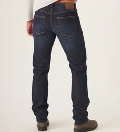 All we wanted was a pair of regular jeans - so we made just that, and people loved 'em. Perfectly normal, with a modern look and of course, a great fit. The Normal Jeans have a classic slim fit from the thighs through the leg opening. We made these with a mid-weight denim that has just enough stretch, without compromising on being sturdy. Model Size: Gary is 6' 1" and is wearing size 32 Fit:Slim Fit. Full length - multiple inseams offered. 13" leg openingFabric Details:11.1oz denim - indigo wash Classic Dark Wash Jeans For Everyday, Classic Straight Leg Bottoms For Everyday, Classic Straight Leg Jeans For Everyday Use, Straight Leg Jeans With Five Pockets For Everyday, Dark Wash Straight Leg Jeans For Everyday, Straight Leg Dark Wash Jeans For Everyday, Dark Wash Jeans With Five Pockets, Everyday Straight Leg Dark Wash Jeans, Dark Wash Jeans With Five Pockets For Everyday