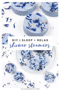 Lavender Diy, Shower Steamers Diy, Aromatherapy Diy, Sleep Relaxation, Diy Aromatherapy, Diy Shower, Homemade Soap Recipes