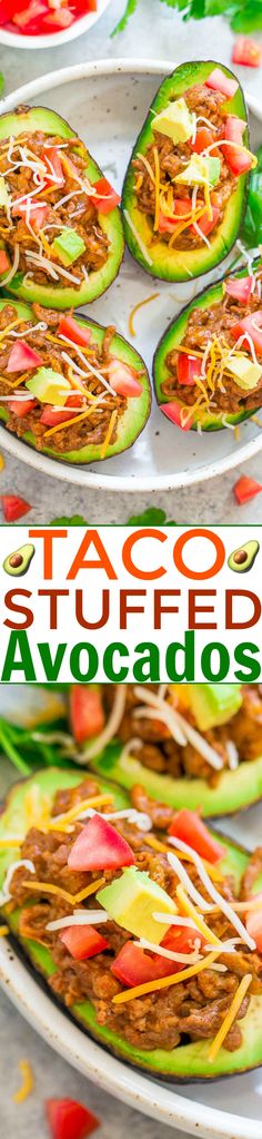 this taco stuffed avocados recipe is delicious and easy to make