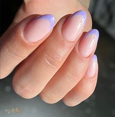 Purple french tip nails: 47 designs you'll love 43 Purple French Tip Nails, Purple French Manicure, Purple French Tip, Purple French, Cruise Nails, Gel Nails French, Purple Tips, The Color Purple, French Tip Nail Designs