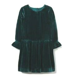 NWT Gymboree Girls / Toddler Green Velour Holiday/ Party Dress (172) MSRP $54.00 Ruffle Velvet Dress, Emerald Green Velvet Dress, Emerald Green Bridesmaid Dresses, Holiday Party Dress, Green Velvet Dress, Gymboree Girl, Green Bridesmaid Dresses, Holiday Party Dresses