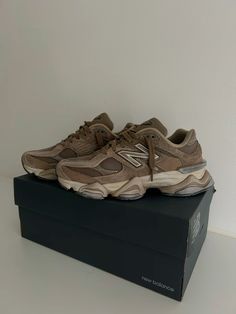 #newbalance9060 New Balance 9060 Mushroom, New Balance Shoes Brown, Brown Shoes Aesthetic, New Balance 9060 Brown, Brown New Balance Shoes, New Balance Aesthetic, 9060 New Balance, Nb 9060, New Balance Brown