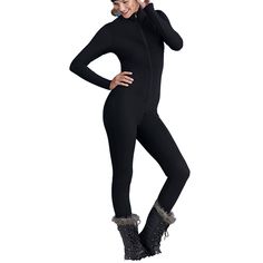 <p>the nils women's vanity one piece suit is a heavy weight catsuit from the body zone 2 collection. This one piece features a full zip for entry and a convenience zip that makes bathroom breaks easier. The nils women's vanity one piece suit wicks moisture and feels ultra-warm on your body, perfect for any snow mountain! </p> Winter Full-length High-stretch Unitard, High Stretch Full-length Unitard For Winter, High Stretch Full Length Winter Unitard, Winter Fitted Unitard, Full-length Winter Bodysuit With Thumbholes, Full Length Bodysuit With Thumbholes For Winter, Full Length Winter Bodysuit With Thumbholes, Womens Vanity, Ski Pants Women's