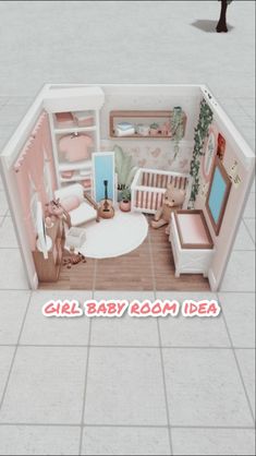 a small doll house with furniture and decor