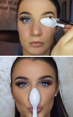 Make Up Mata, Alat Makeup, Makeup Tip, Smink Inspiration, Makijaż Smokey Eye, Easy Makeup, Makeup Tricks, Makeup Hacks