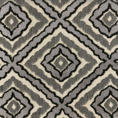 a black and white pattern on fabric