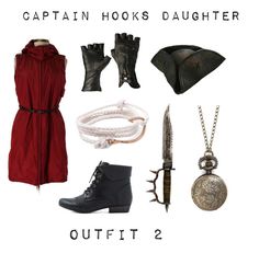 an image of captain hook's daughter outfit and other items for the movie, outfit 2