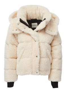 TODDLER GIRLS OLIVIA - SAM. Alo Sherpa Jacket, Cream Puffer Jacket With Pockets, Coquette Puffer Jacket, Cozy Sherpa Outerwear With Soft Texture, Baby Pink Puffer Jacket, Camping Vacation, Puffer Jacket Outfit, Down Puffer Jacket, Luxury Outerwear