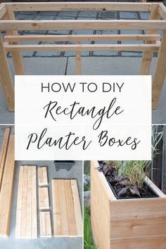 how to diy rectangle planter boxes