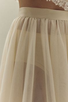 Don't passé on the chicest style of the season. Outfit your inner ballerina with Reformation's Prisca Skirt, crafted from deadstock tulle with a fitted waist, A-line silhouette, and ruching details. | Prisca Skirt by Reformation in White, Women's, Size: Smallmall, Polyester/Tulle at Anthropologie The Reformation, Vintage Inspired Design, 50 Fashion, White Skirts, Lifestyle Brands, Vintage Inspired, Anthropologie, Top Brands, A Line