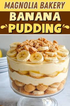 Magnolia Bakery Banana Pudding - Insanely Good Pudding From Scratch Recipe, Banana Pudding Magnolia Bakery, Homemade Banana Pudding From Scratch, Banana Bread Pudding Recipe, Pudding From Scratch, Banana Pudding From Scratch, Magnolia Bakery Banana Pudding, Banana Pudding Desserts, Banana Bread Pudding