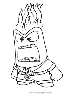 an angry minion coloring page with the caption's name in black and white