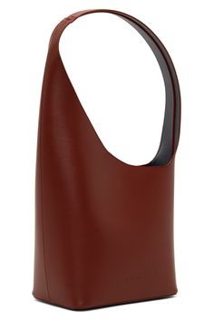 Burgundy Demi Lune Bag by Aesther Ekme on Sale Evening Burgundy Shoulder Bag With Leather Lining, Burgundy Evening Shoulder Bag With Leather Lining, Chic Burgundy Shoulder Bag With Leather Lining, Modern Burgundy Shoulder Bag With Soft Leather, Burgundy Textured Leather Top Handle Shoulder Bag, Burgundy Leather Hobo Bag With Removable Pouch, Burgundy Leather Shoulder Bag With Removable Pouch, Burgundy Textured Leather Tote Shoulder Bag, Formal Burgundy Leather Shoulder Bag