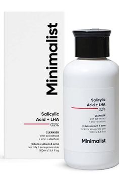 Minimalistic salicylic acid +LHA-based cleanser, suitable for normal to acne-prone skin. Zinc For Acne, Salicylic Acid Face Wash, Face Wash For Oily Skin, Acne Face, Skin Cleanser Products, Anti Acne, Sulfate Free, Face Cleanser, Salicylic Acid