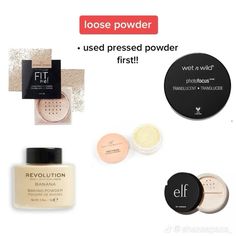 Makeup Tutorial Products, Y2k Makeup Looks, Makeup Education, Manifest Instantly, Makeup Alt, Setting Powders, Safe Makeup, Dry Skin Makeup