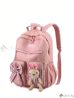 Bird in Bag - Kawaii College Backpack for Women Backpack Style, Backpack For Women, College Backpack, Convertible Backpack, Pink Pattern, Classic Backpack, Bird In Bag, Flap Bag, Wide Straps