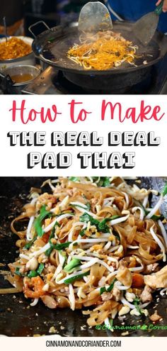 how to make the real deal pad thai noodles