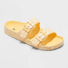 Women's Neida Eva Two Band Slide Sandals - Shade & Shore™ : Target Casual Slip-on Jelly Sandals For Spring, Adjustable Synthetic Jelly Sandals For Spring, Casual Non-slip Jelly Sandals For Spring, Lightweight Flat Slides For Spring, Casual Slide Jelly Sandals With Cushioned Footbed, Casual Jelly Slide Sandals With Cushioned Footbed, Non-slip Summer Jelly Sandals For Vacation, Summer Jelly Sandals For Vacation With Non-slip Design, Casual Jelly Sandals With Cushioned Footbed For Spring