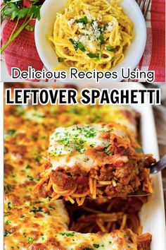 Leftover spaghetti recipes Leftover Spaghetti Meat Sauce Ideas, What To Do With Leftover Spaghetti, Leftover Spaghetti Bake, Leftover Spaghetti Ideas, Dinner Comfort Foods, Pasta Ideas For Dinner, Recipes With Spaghetti Noodles, Leftover Spaghetti Recipe, Spaghetti Pizza Bake