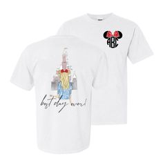 Monogrammed 'Disney Best Day Ever' Front & Back T-Shirt – United Monograms United Monograms, World Of Disney, Lilly Inspired, Long Sleeve Baseball Tee, Matching Sets Outfit, Sweat Set, Fall Denim, Long Sleeve Kids, S Monogram