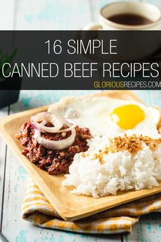 Canned Beef Recipes Canned Beef Recipes, Canned Beef Recipe, Amazing Pies, Canned Beef, Delicious Fried Rice, Lunch Recipes