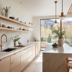 the kitchen is clean and ready for us to use in the day or night time