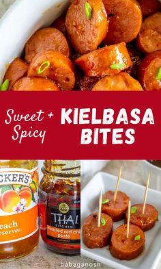 sweet and spicy kielbasa bites are the perfect appetizer for any party