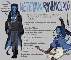 the character sheet for ravenn ravennc claw, which includes two different avatars