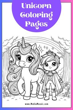 Follow the link with the image to get free Printable cute Unicorn Coloring pages for all ages. Printable Cute