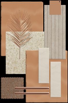 an assortment of different materials are shown in this image