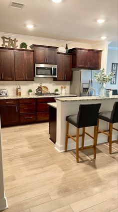 the kitchen is clean and ready for us to use in its new owner's home