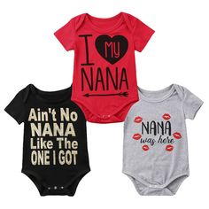 funny quote letter print onesie | nana was here lipstick stained | short sleeve bodysuit | envelope shoulders | snaps along diaper line | soft cotton fabric | machine wash safe Baby Onsies Ideas, Monochromatic Drawing, Aunt Baby Clothes, Girl Onsies, Summer Cover Ups, Onesie Ideas, Classic Baby Clothes, Baby Funny, Funny Onesies