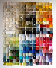 a large group of different colors of paint