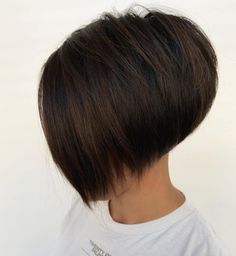 22 Hottest Short Stacked Bob Haircuts to Try This Year Stacked Haircuts For Thick Hair, Short Thick Bob, Cute Bobs For Thick Hair, Stacked Short Bob, Thick Short Hair Cuts, Short Stacked Bob, Stacked Hairstyles, Stacked Bob Haircuts, Short Stacked Bob Hairstyles