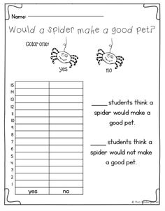 a printable worksheet for students to do with their pet dogs and cats