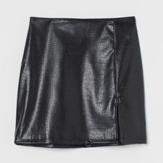 Nwt H&M Faux Crocodile Leather Skirt Brand New With Tags, Never Before Worn Size 2 Chic H&m Skirt For Night Out, H&m Fitted Skirt For Fall, Fitted H&m Skirt For Fall, Chic H&m Mini Skirt For Fall, H&m Black Mini Skirt For Party, Chic H&m Mini Skirt For Party, H&m Mini Skirt For Night Out With Lining, H&m Mini Skirt For Fall Workwear, Fall Workwear Mini Skirt By H&m