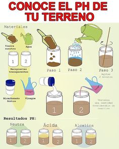 a poster with instructions on how to make conoce el pho de tu terreno