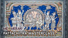 an ornate painting with the words me merak patachitta master class on it