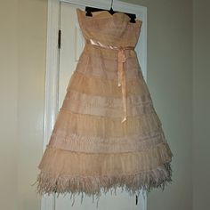 Euc Blush Pink Bcbgmaxazria Cocktail Wedding Party Dress Sz. 10 Only Wore This Beauty One Time To A Wedding. Has Not Been Drycleaned. Cocktail Wedding, Wedding Party Dress, Wedding Cocktails, Bcbgmaxazria Dresses, Wedding Party Dresses, One Time, Blush Pink, A Wedding, Strapless Dress