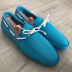 Brand New Never Worn Driving Loafers, Swim Shoes, Man Swimming, Slip Ons, Loafer Shoes, Men's Shoes, Color Blue, Loafers, Slip On